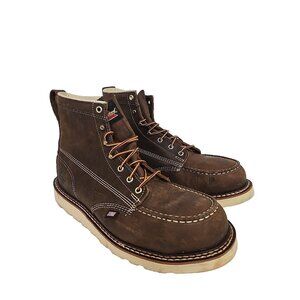 Thorogood Men's 6" Steel Toe Moc Toe Wedge Sole Boots (U.S.A.) 804-4575 11.5D